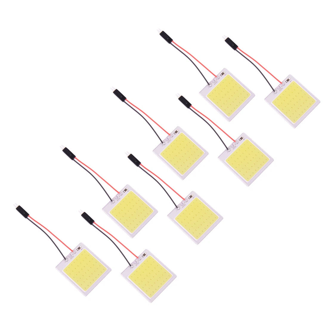 8 Pcs 48 SMD COB White LED T10 Dome Map Light Bulbs for Car (Various Years)