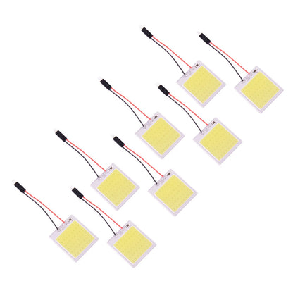8 Pcs 48 SMD COB White LED T10 Dome Map Light Bulbs for Car (Various Years)