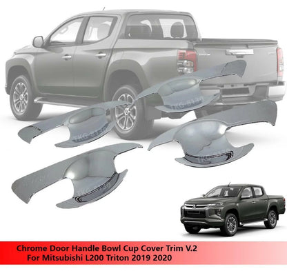 Chrome Bowl Cup Door Handle V.2 for Mitsubishi L200 Triton (2019-2020)