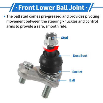 Front Lower Ball Joints for Toyota Prius (2010-2015)