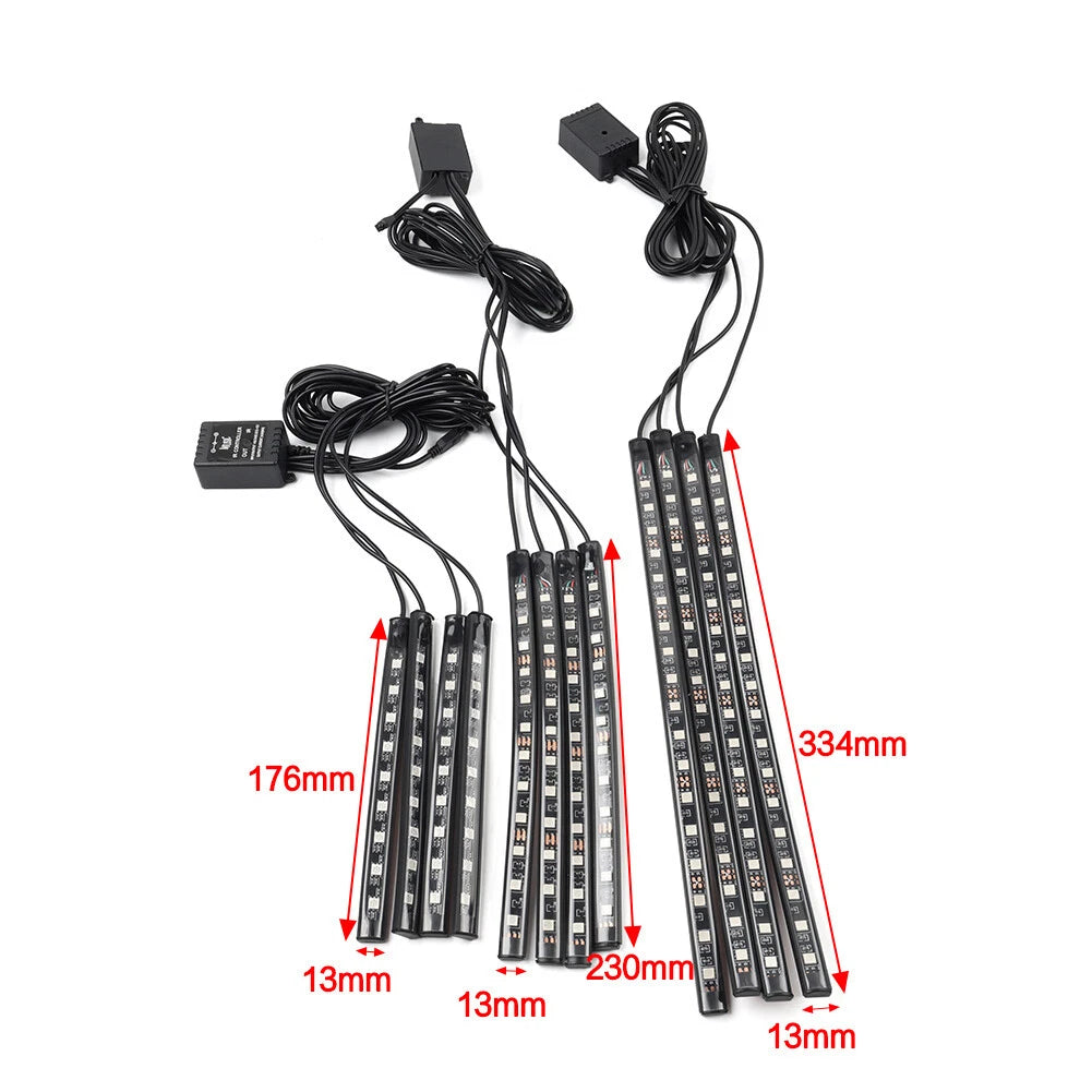 RGB Remote Control LED Floor Atmosphere Light Decorative Foot Lamp