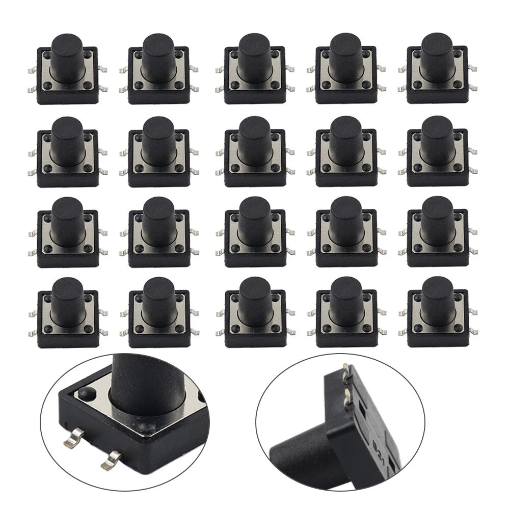 20 x 12x12x11mm Micro Momentary Tactile Push Button Switch for Various Models