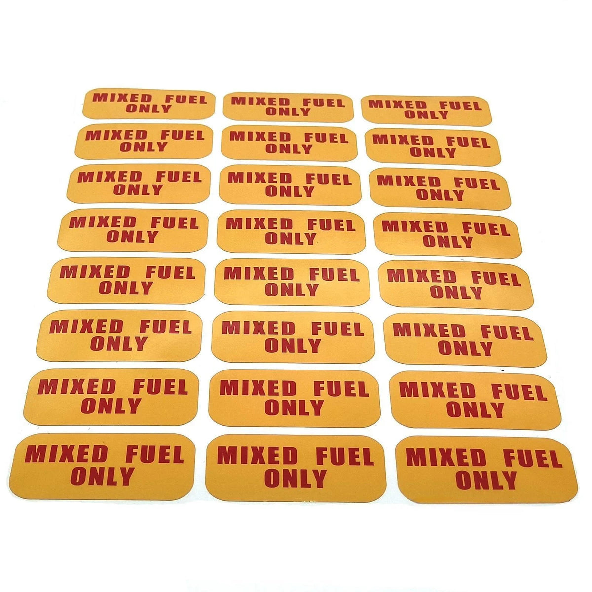 Mixed Fuel Only Sticker Decal for Garage, Oil, Gas, Diesel Vehicles