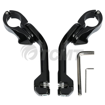 1 1/4" Highway Bar Engine Guard Footpegs for Harley Touring