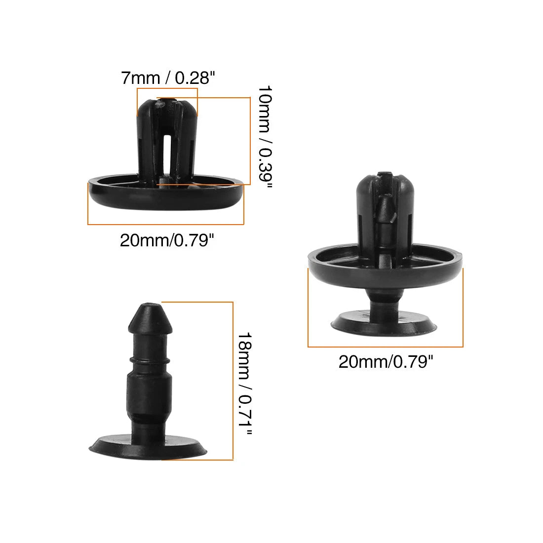 20 x Car Rivet Clips Retainer Fasteners for Lexus Toyota