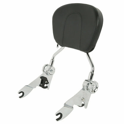 Backrest Sissy Bar Rack 4 Point Docking Hardware for Harley Road Glide (14-24)
