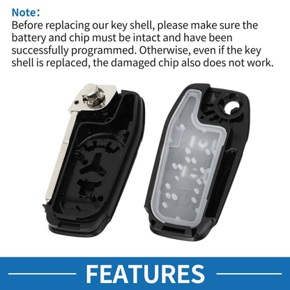 Keyless Entry Remote Fob Shell Case for Ford Ranger (2011-2019)