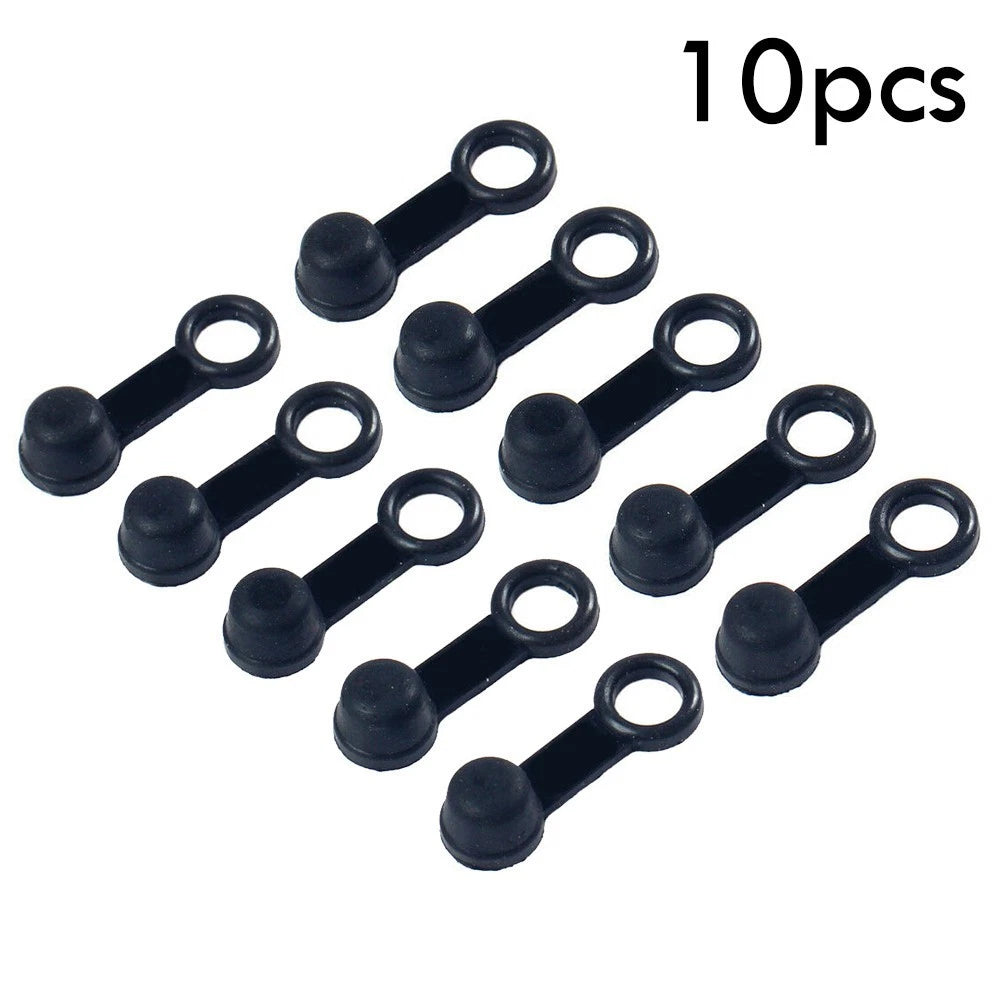 Brake Bleed Nipple Screw Dust Cap Cover Rubber 10pcs for Motorcycle Motorbike