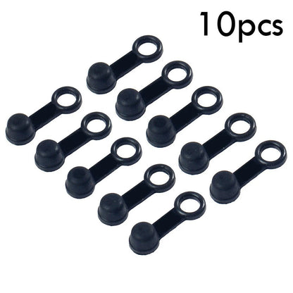 Brake Bleed Nipple Screw Dust Cap Cover Rubber 10pcs for Motorcycle Motorbike