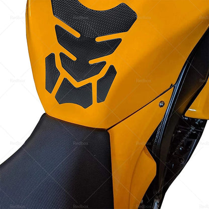 Wide Black Motorcycle Gas Tank Pad Protector Decal for Motorbike