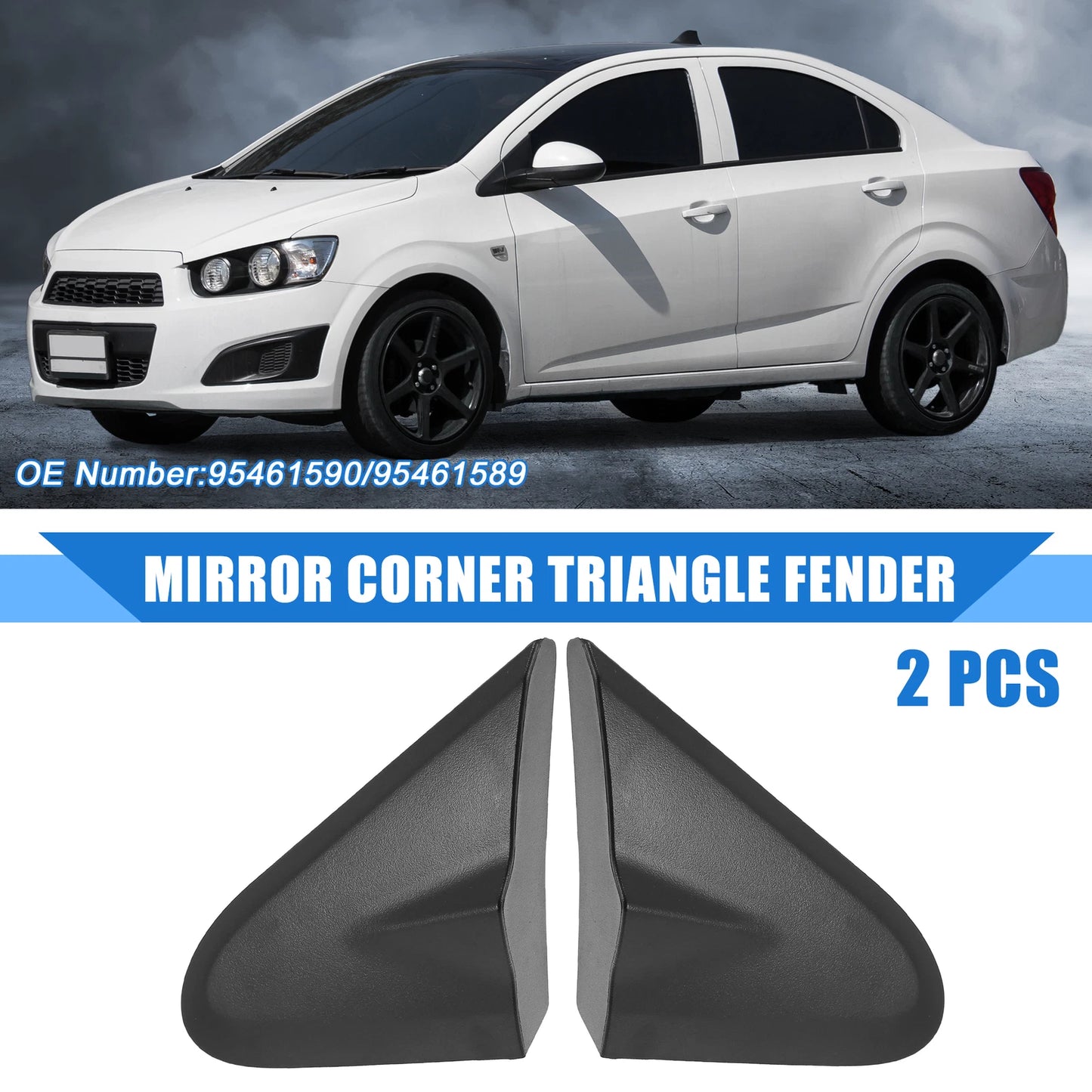 Left Right Mirror Corner Fender Cover for Chevrolet Sonic (2012-2020)