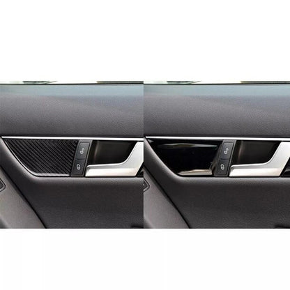 Carbon Fiber Door Handle Cover Trim for Mercedes-Benz C Class (2007-2013)