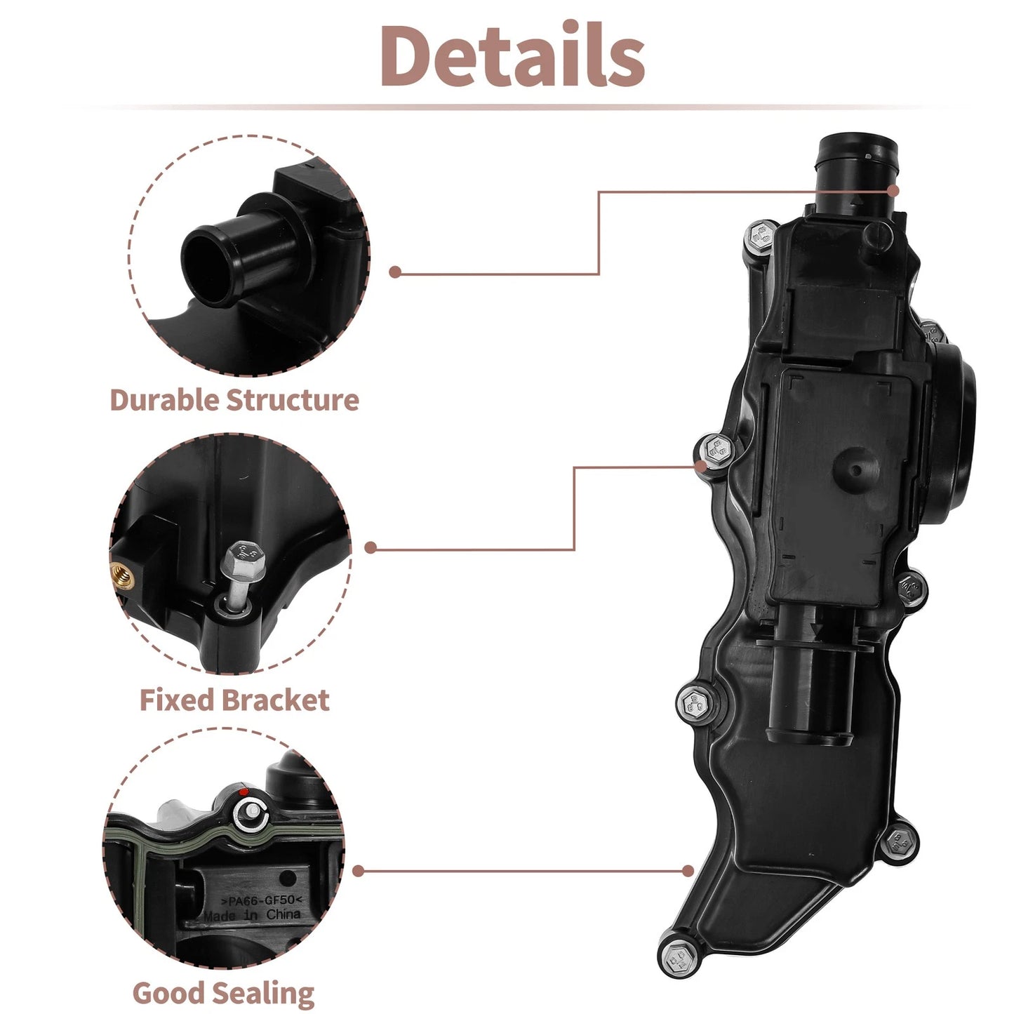 PCV Valve for Land Rover Discovery Sport (2018-2021) Black 1 Set