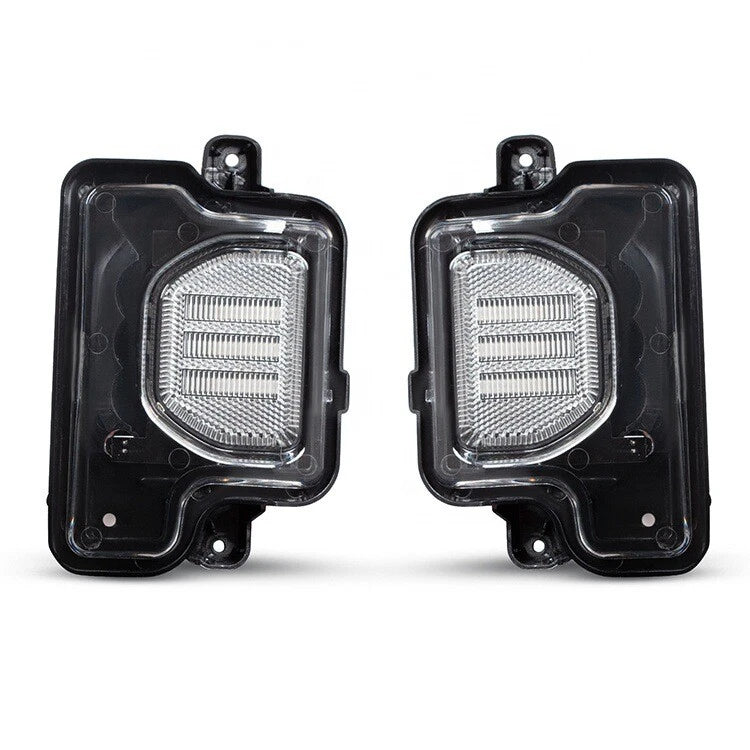 2x Clear Side Mirror Turn Signal Light for Jeep Wrangler JL (2018–2024)