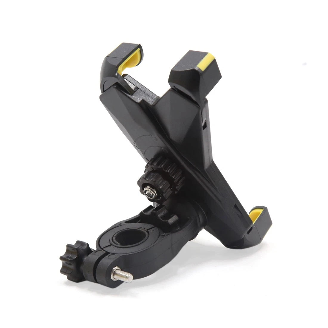 Handlebar Cell Phone Mount Holder Stand / Yellow Adjustable / for Motorcycle
