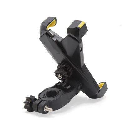 Handlebar Cell Phone Mount Holder Stand / Yellow Adjustable / for Motorcycle