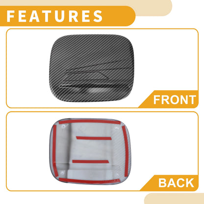Fuel Tank Door Cap  Adhesive Carbon Fiber for Toyota Highlander (2022-2025)