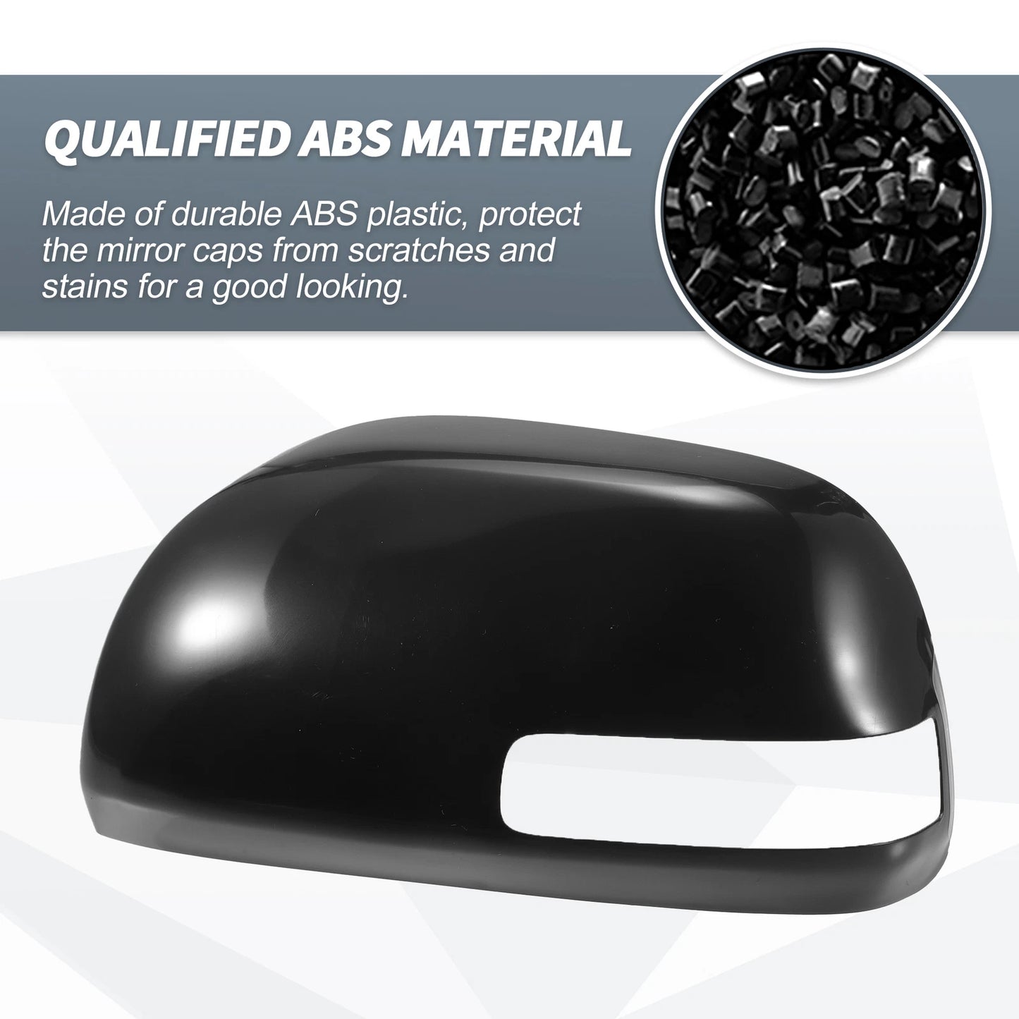 Left Mirror Cover Cap Black for Toyota RAV4 2009-2013