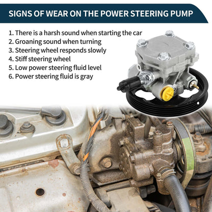 Power Steering Pump with Pulley for Chevrolet Tracker (2001 - 2004)