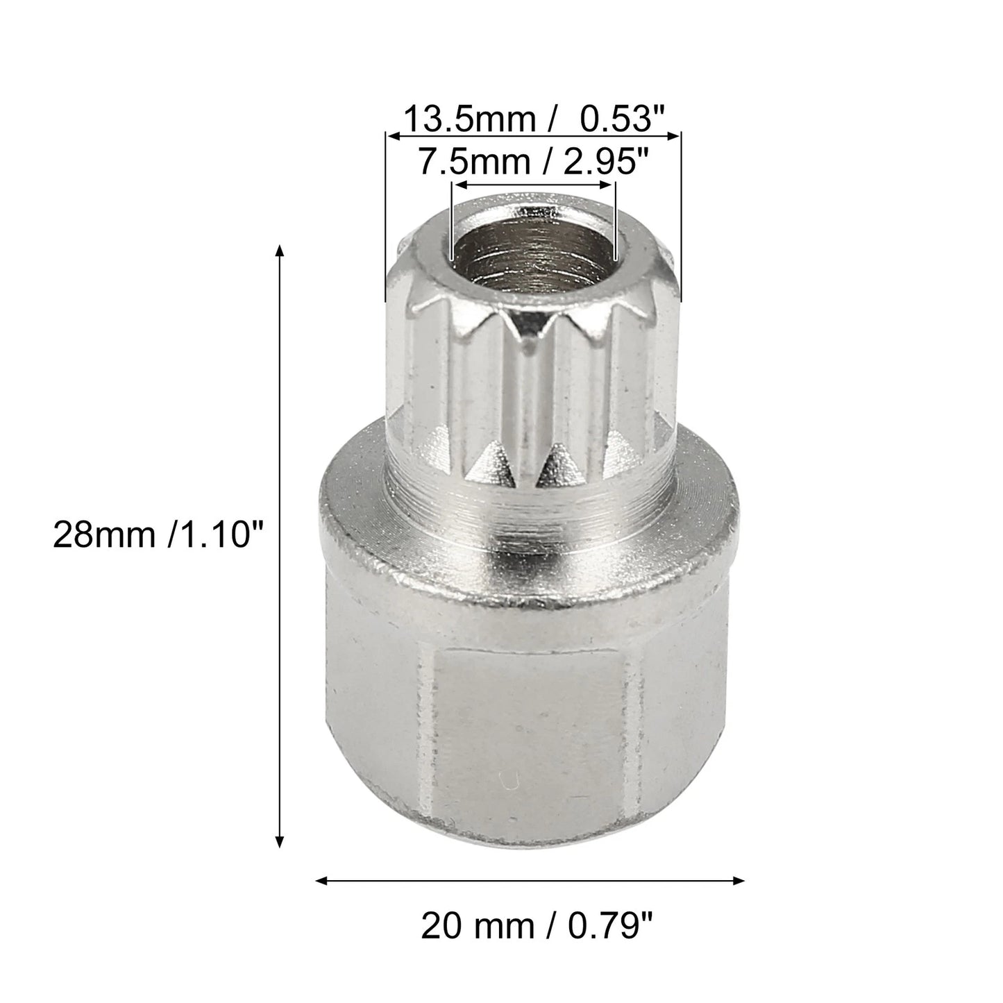 Anti-Theft Wheel Lock Lug Nut Key for BMW (Fits Various Models)
