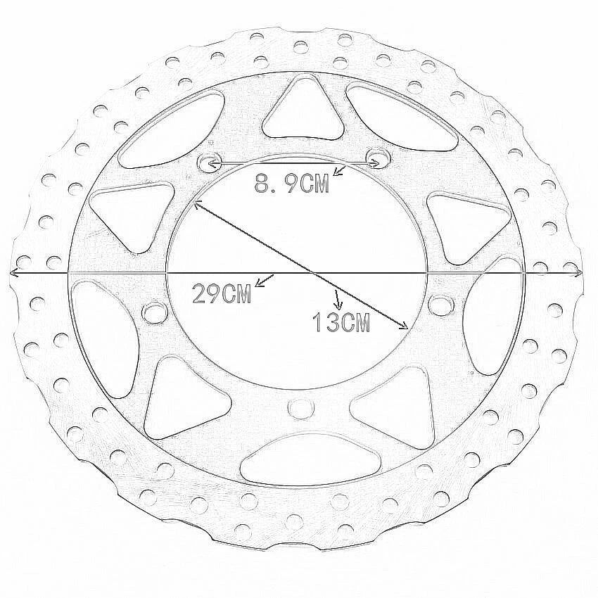 Front Brake Disc for Kawasaki Ninja 250R, Z250SL, EX300, ER300 (2013-2020)
