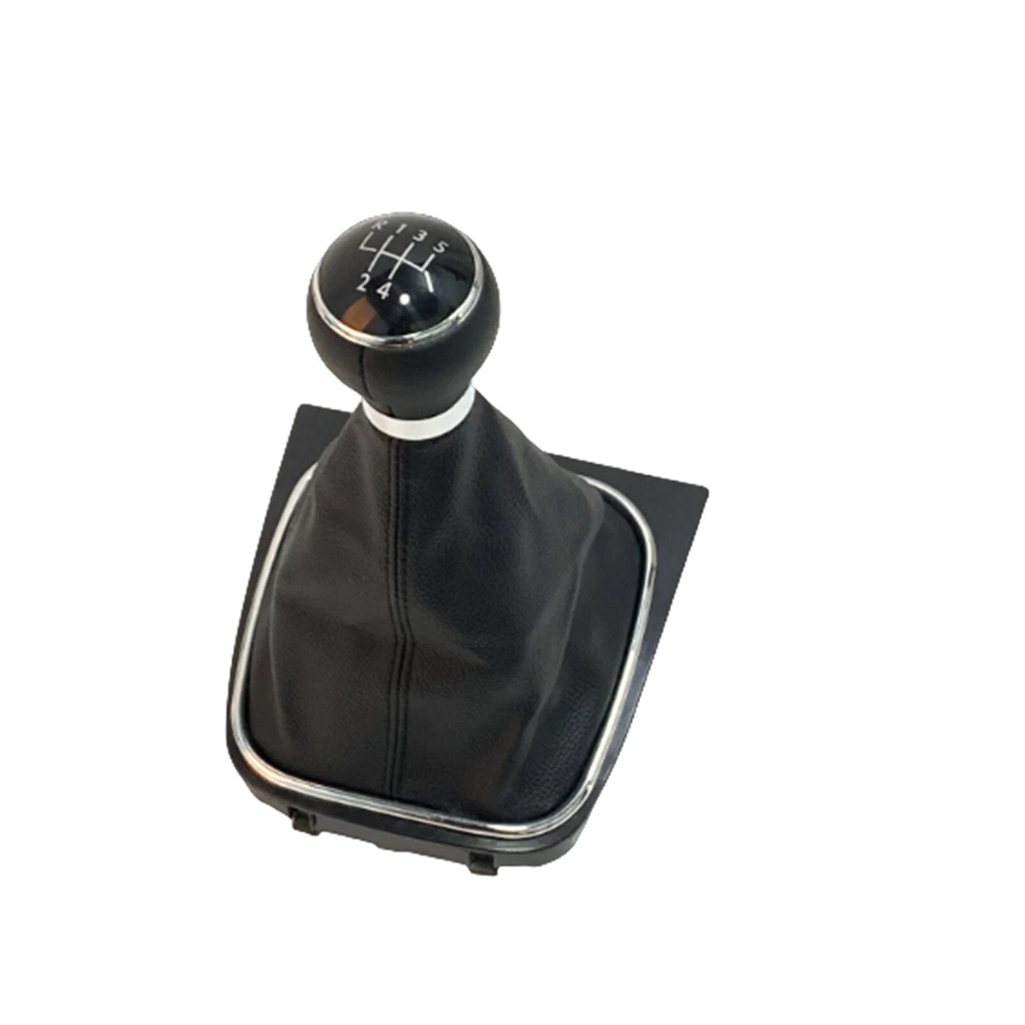 Gear Shift Button Leather Rootwood for VW Golf 6 (2008-2012) 5-Speed