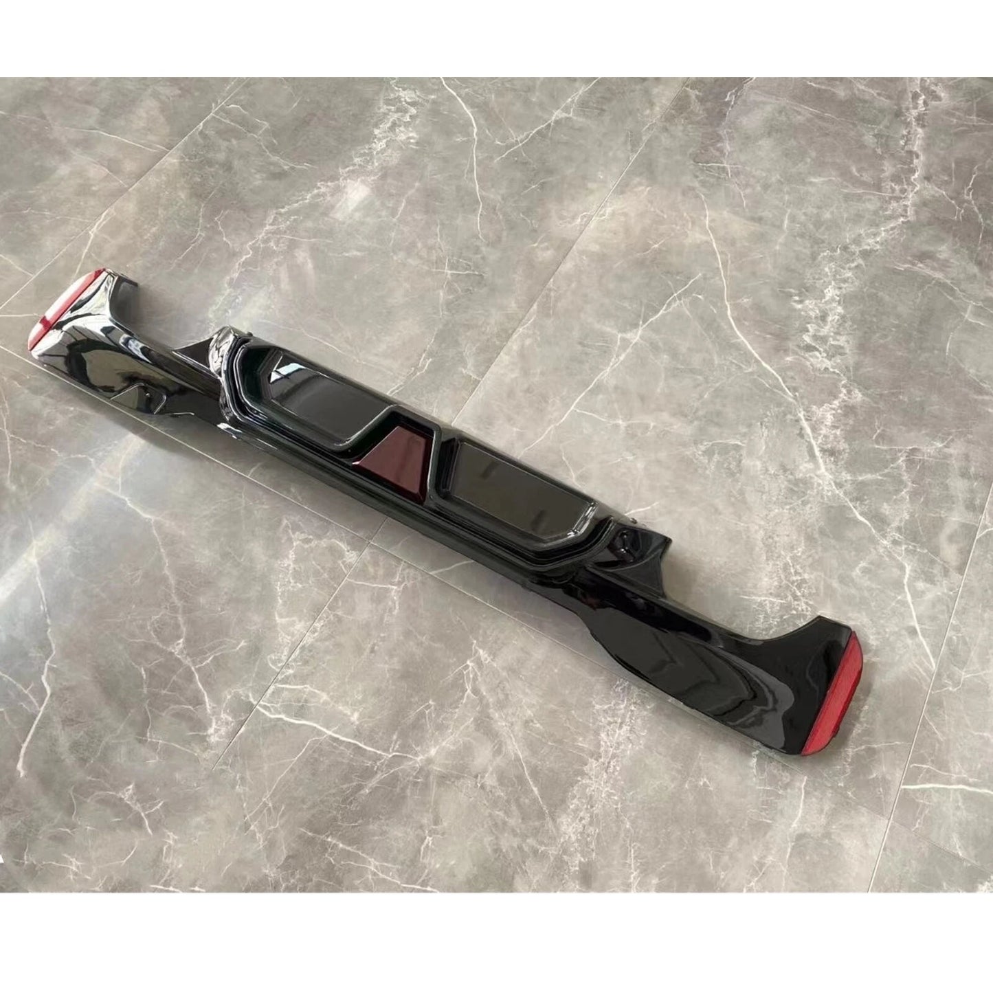 Rear Bumper Diffuser with LED Light for BMW 5 Series G30 (2017-2023)