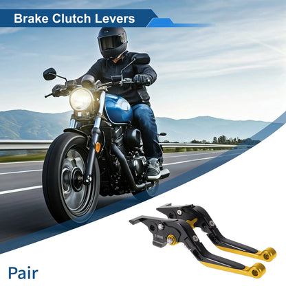 1 Pair Adjustable Short Long Brake Clutch Levers for Yamaha TMAX560 (2019–2020)