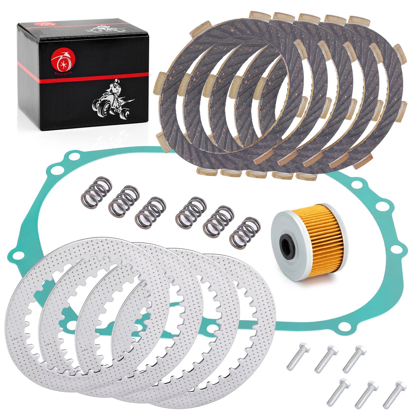 Duty Clutch Kit Gasket Oil Filter for Kawasaki Z125 PRO BR125 (2017–2024)