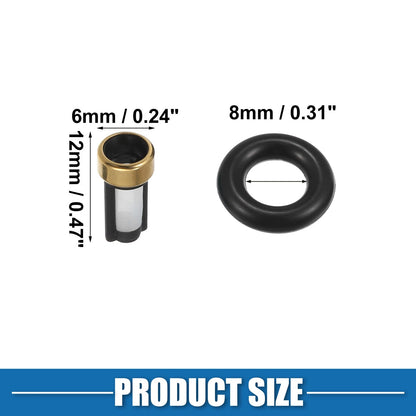 Fuel Injector O Rings Seals 2 x Micro Filters for Dodge Ram 1500
