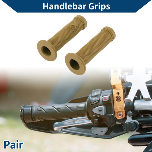 7/8" 22mm / Hand Grips Cover Rubber Khaki / for Motorcycle