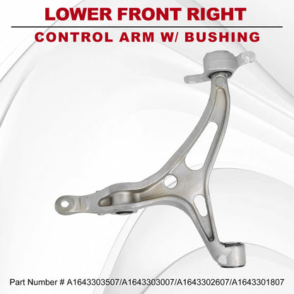 Lower Front Right Control Arm with Bushing for Mercedes W164 ML350 ML500 ML63
