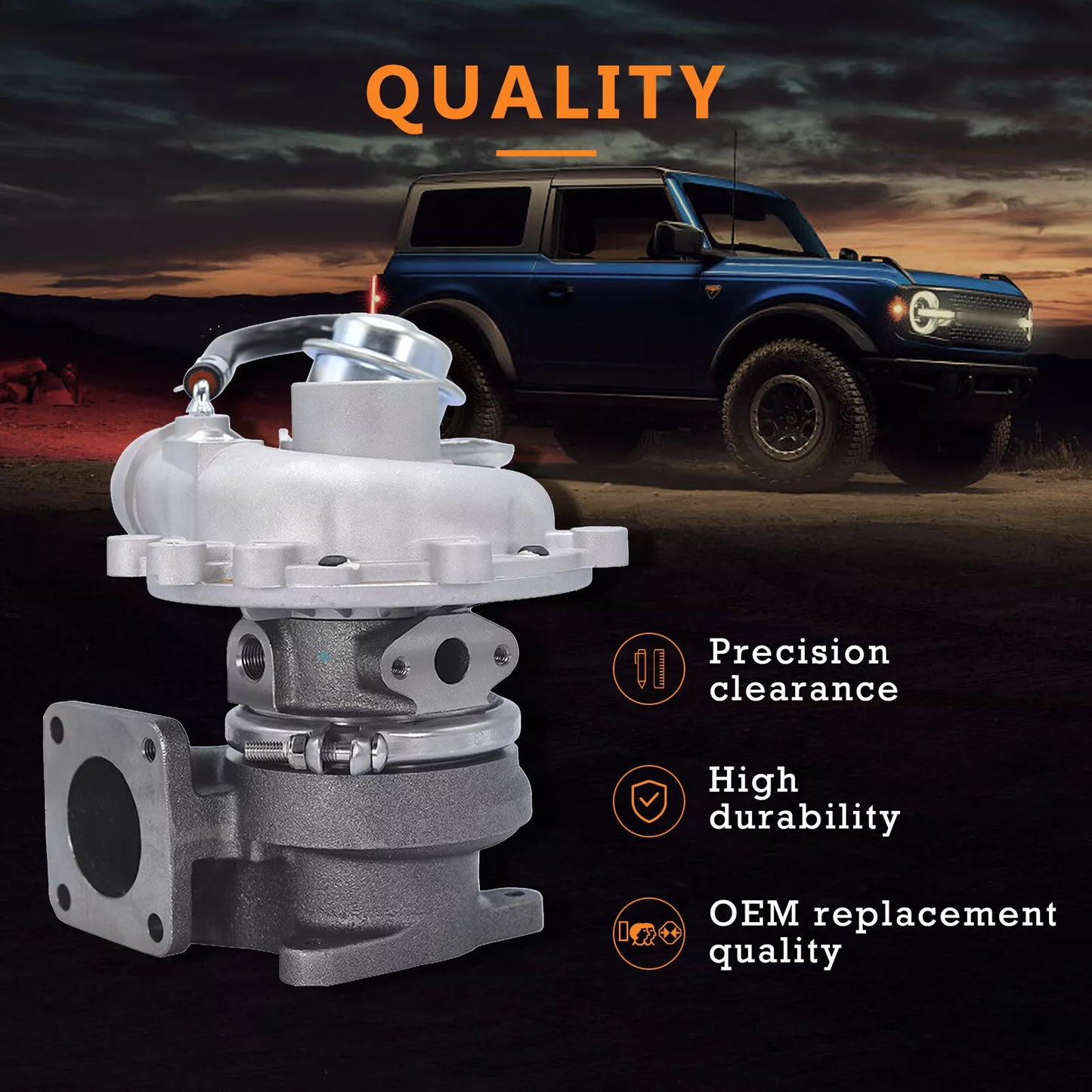 Turbo VJ33 for MAZDA Bravo, FORD Courier, Ranger 2.5L (1998-2006)
