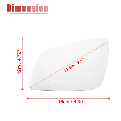 Heated Left Side Rearview Mirror Glass for BMW X1 X2 (2016-2023)