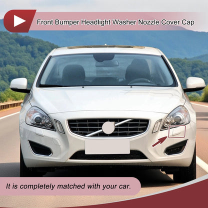 Front Left Bumper Trim Nozzle Cover for Volvo S60 (2011-2013) Black