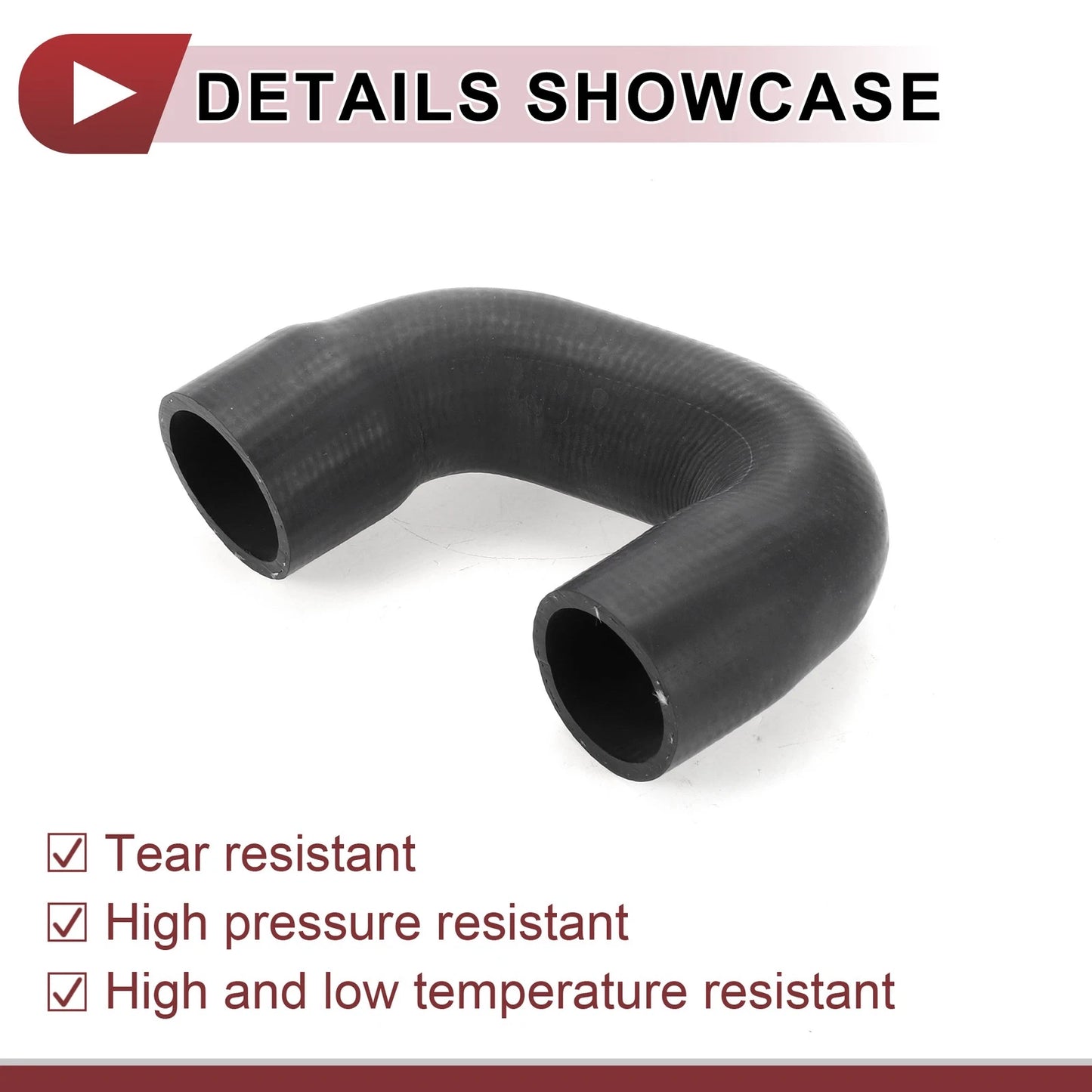 Heater Hose for BMW X6 2011-2014 Rubber Black 1 x Hose