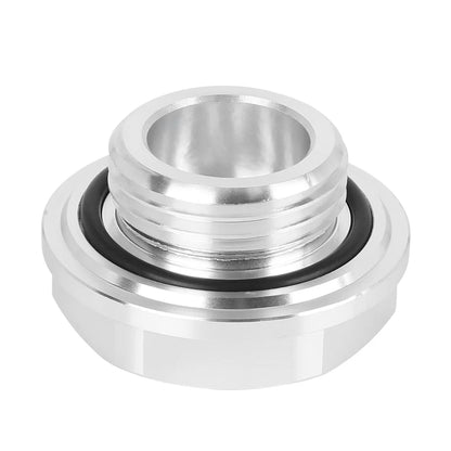 Silver Tone Aluminum Alloy Oil Filler Cover for Toyota
