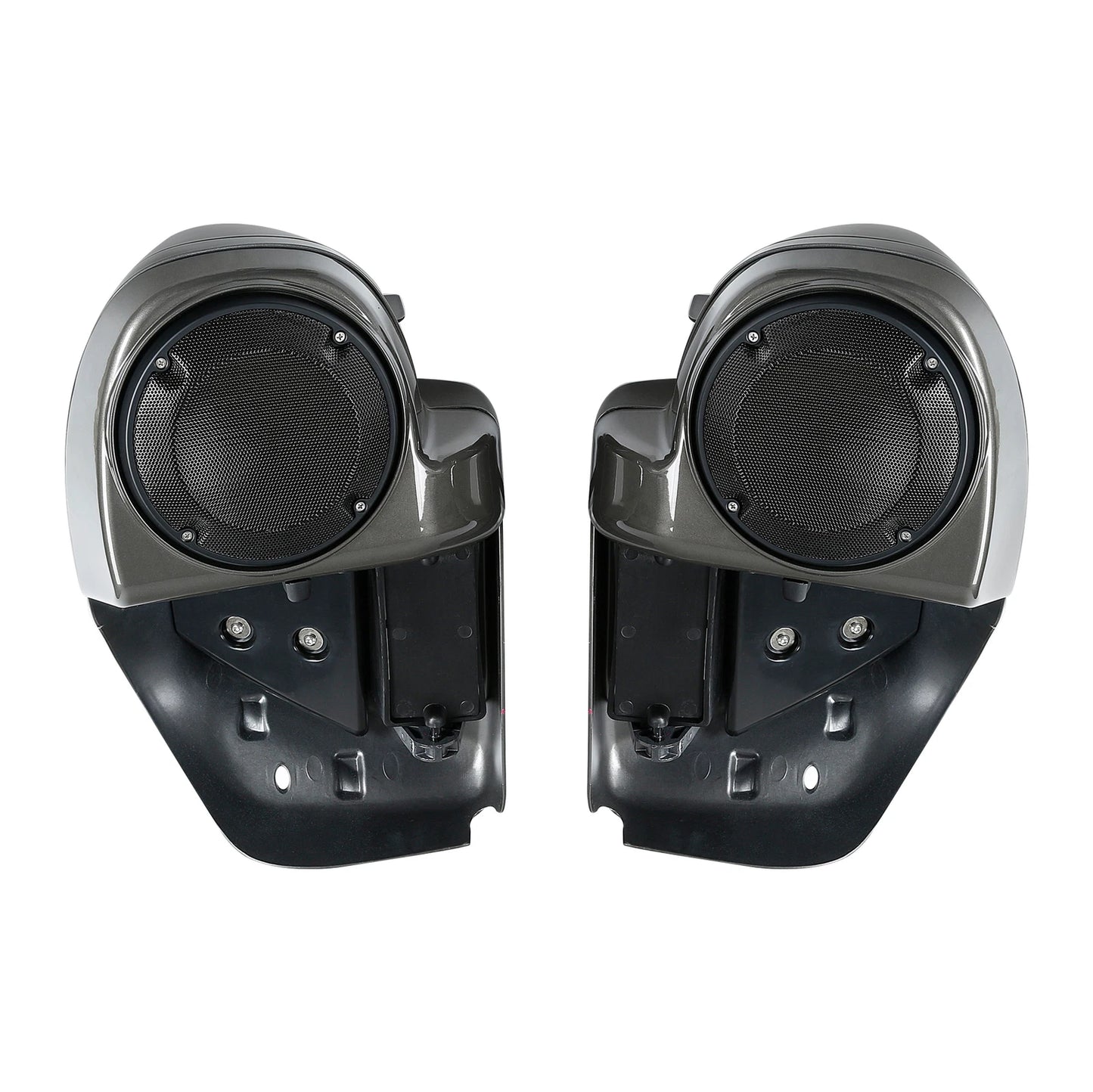 Lower Vented Fairings Speaker Pod for Harley Touring Industrial Gray