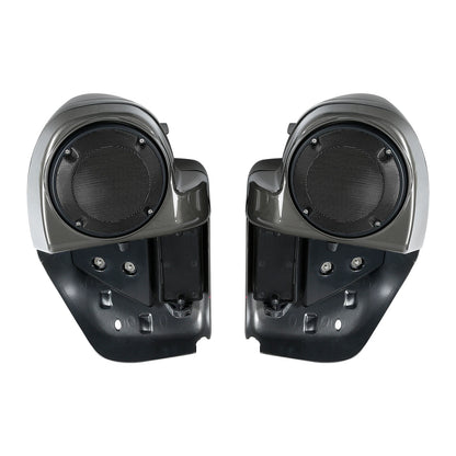 Lower Vented Fairings Speaker Pod for Harley Touring Industrial Gray