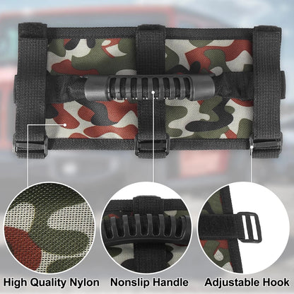 4pcs Roll Bar Grab Handles for Jeep Wrangler JL JK (2018-2023) Camouflage