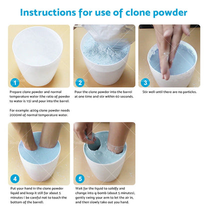 3D Clone Powder Stirring Set for Kids DIY Casting Kits - 100% Safe