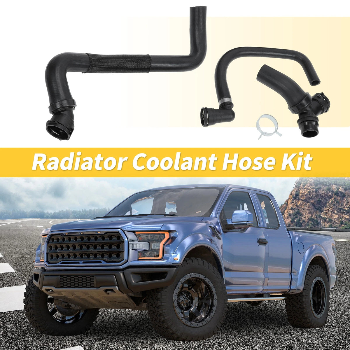 3 Pcs Upper Lower Radiator Coolant Hose Assembly for Ford F150 5.0L (2011-2020)
