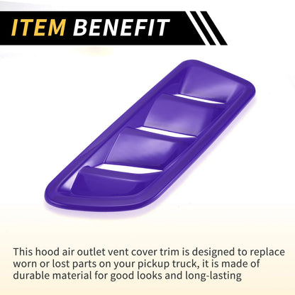 Front Hood Air Outlet Vent Cover Trim for Jeep JL JLU (2018-2024) Purple