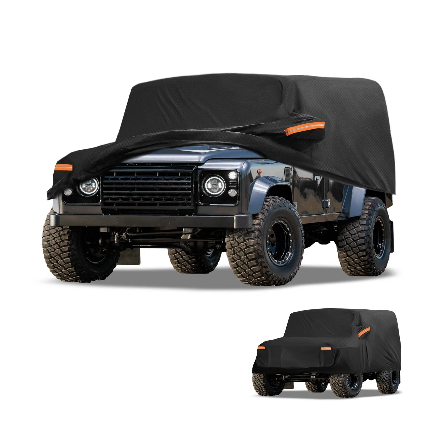 Waterproof Car Cover w/Reflective Straps for Land Rover Defender 110