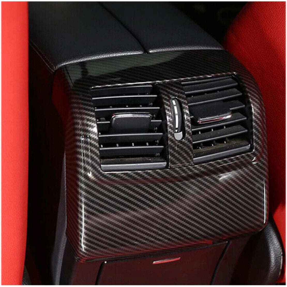 Carbon Fiber Rear Air Vent Outlet Cover Trim for Mercedes Benz E-Class (2010-2016)