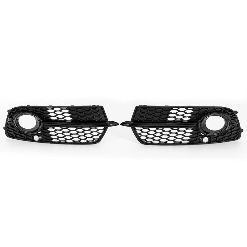 Front Bumper Fog Light Lamp Grill Cover Pair for Audi Q5 S-Line (2013-2017)