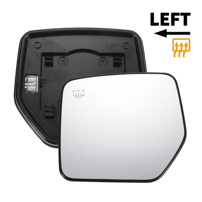 Left Side Heated White Mirror Glass for Jeep Compass Patriot (2007-2017)