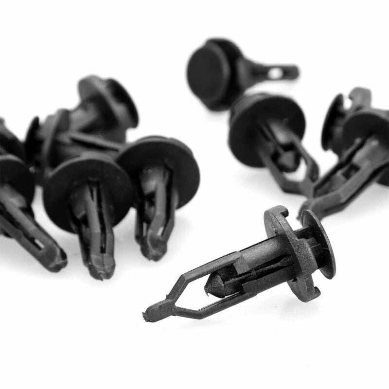 9mm Plastic Bumper Retainer Clips 100-pack for Car