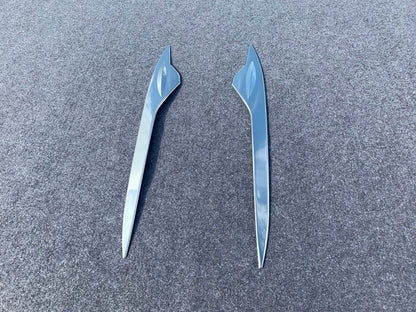 ABS Chrome Front Headlight Frame Lid Cover Trim for Toyota Prius (2019-2022) 2 x pcs