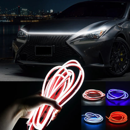 LED Dynamic Daytime Running Light Strip for Car - Waterproof Hood Lights